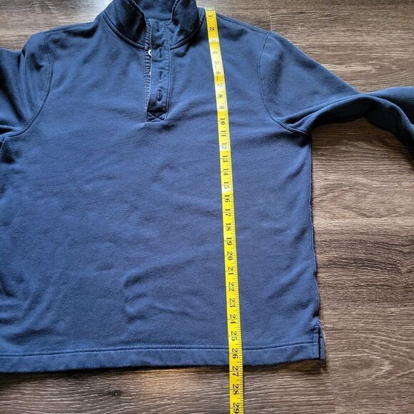 J.Crew Mercantile Quarter Button Closure Pullover Sweatshirt Men's Medium - Picture 6 of 7